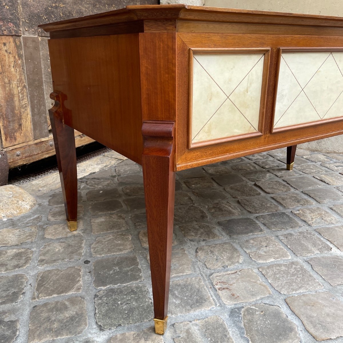Bureau Acajou Et Parchemin-photo-4