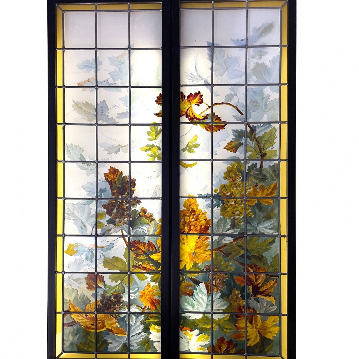 Pair Of Stained Glass Windows At The Vine