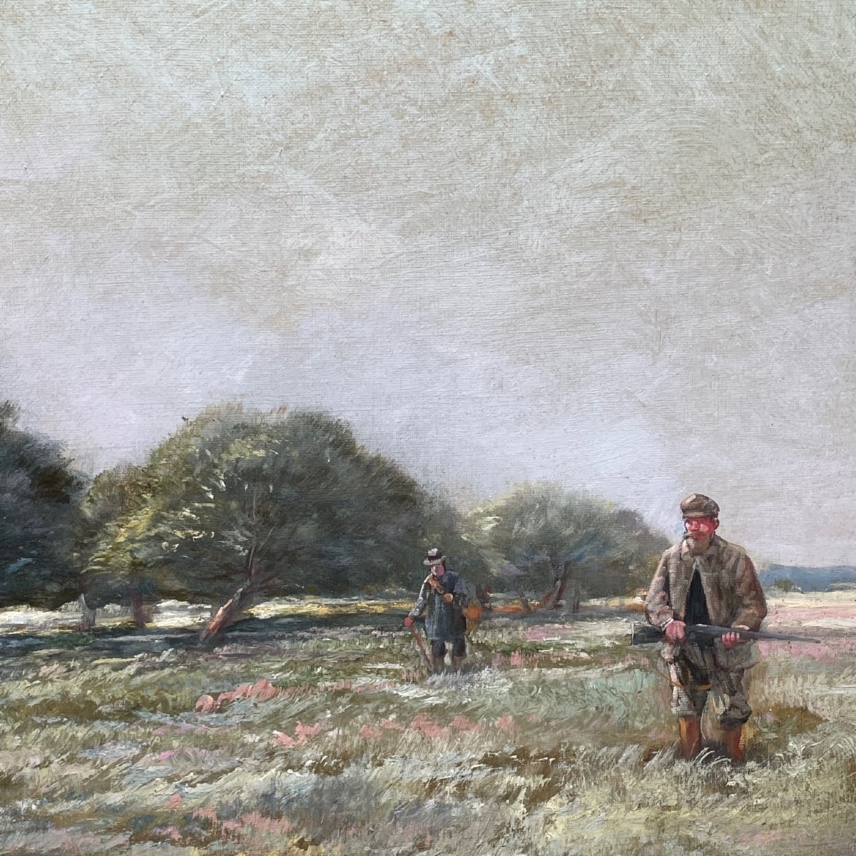 Hunt In The Plain With Pointing Dogs, Eugène Petit-photo-1