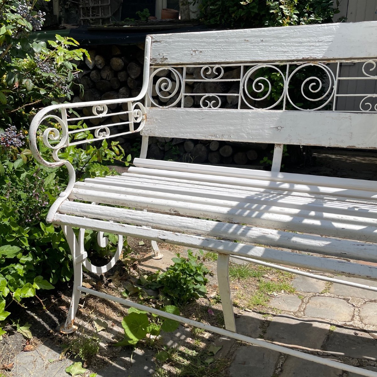 Salon De Jardin Bois Et Fonte-photo-3
