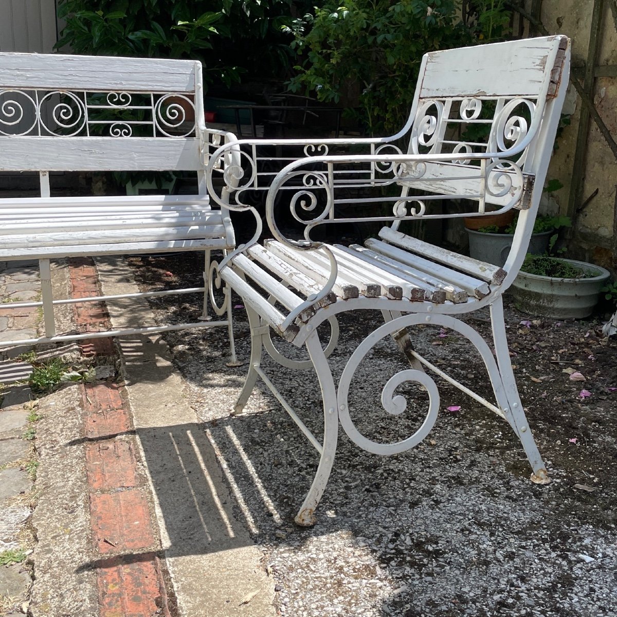 Salon De Jardin Bois Et Fonte-photo-4