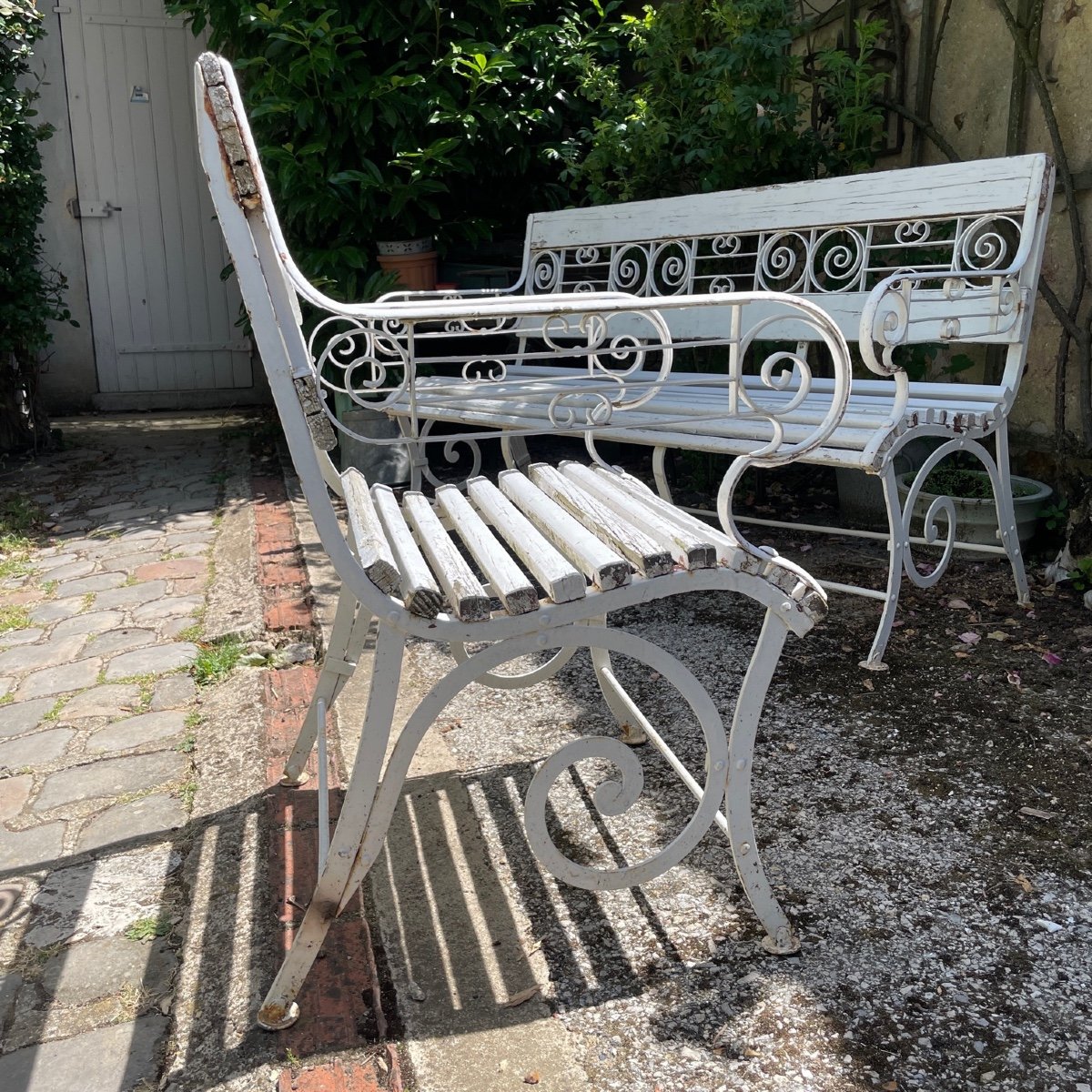 Salon De Jardin Bois Et Fonte-photo-3