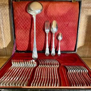 Silver Cutlery Set 37 Pieces Puiforcat