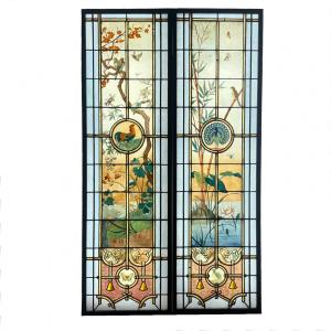 Stained Glass Windows Signed Vantillard