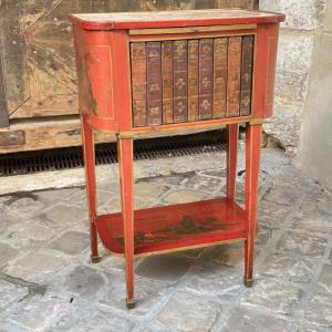 Furniture Between Two In Red Lacquer