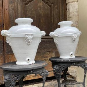 Pair Of Vinegar Pots