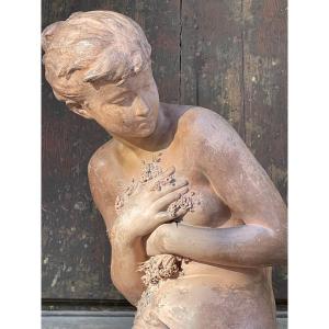 Terracotta By Mathurin Moreau The Bather
