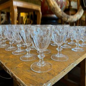 Val Saint Lambert Crystal Glasses