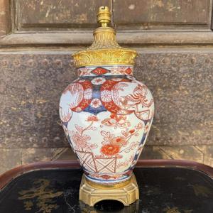 Pied de lampe Imari