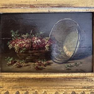 Nature morte aux grappes de raisin et à la coupe
