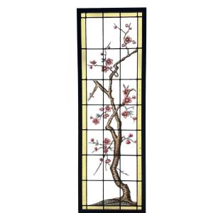 Vitrail Vitraux à la branche de cerisier H150,5cm L50cm