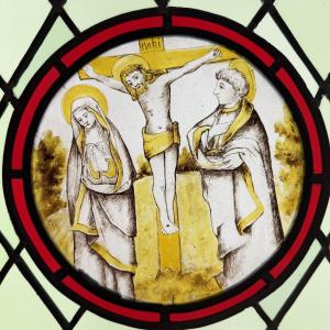 Stained-glass Window Depicting The Crucifixion, Circa 1500
