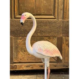 Flamand rose en faience de la manufacture de Bavent