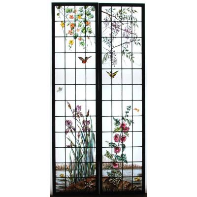 Stained Glass Window V113 Rose Iris