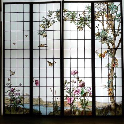 Stained Glass Stained Glass Birds And Flowers