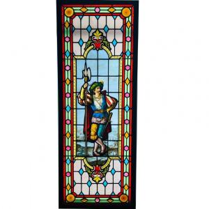 Stained Glass In The Halberdier