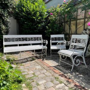 Wood And Cast Iron Garden Furniture