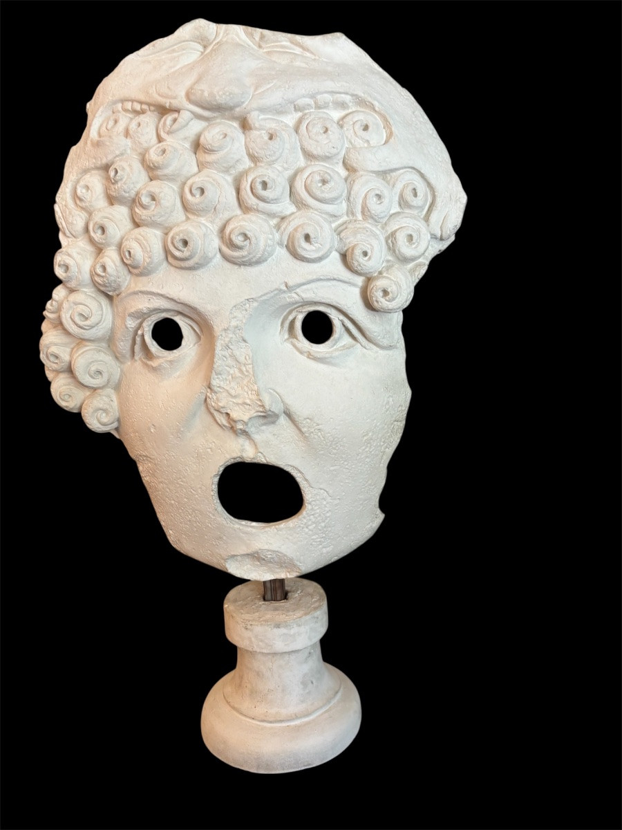 Paire de  figures en plâtre -photo-2