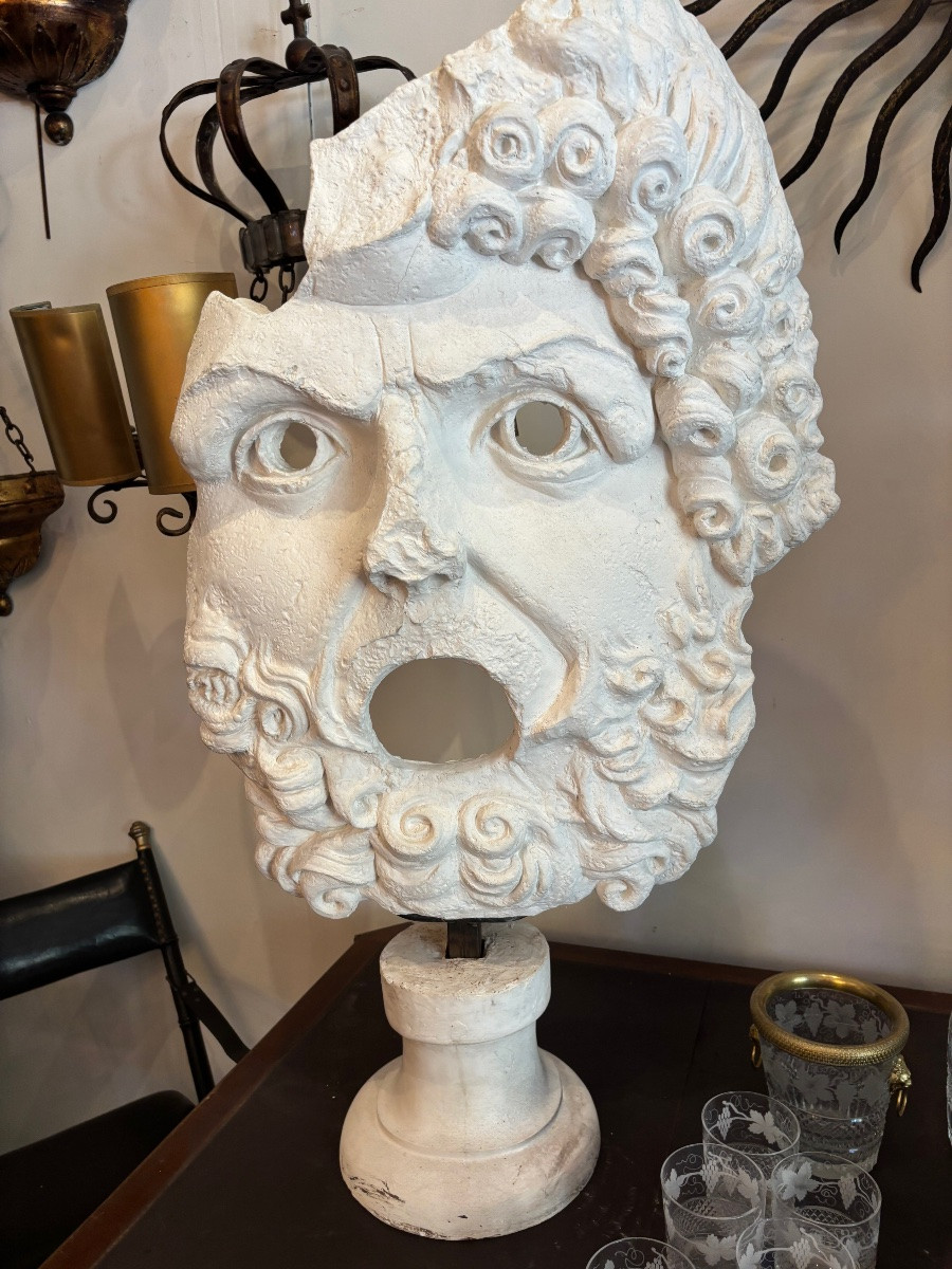 Paire de  figures en plâtre -photo-3