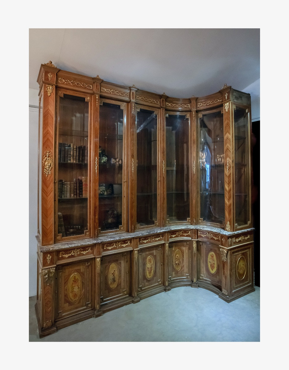 Bibliothèque en vernis Martin -photo-2