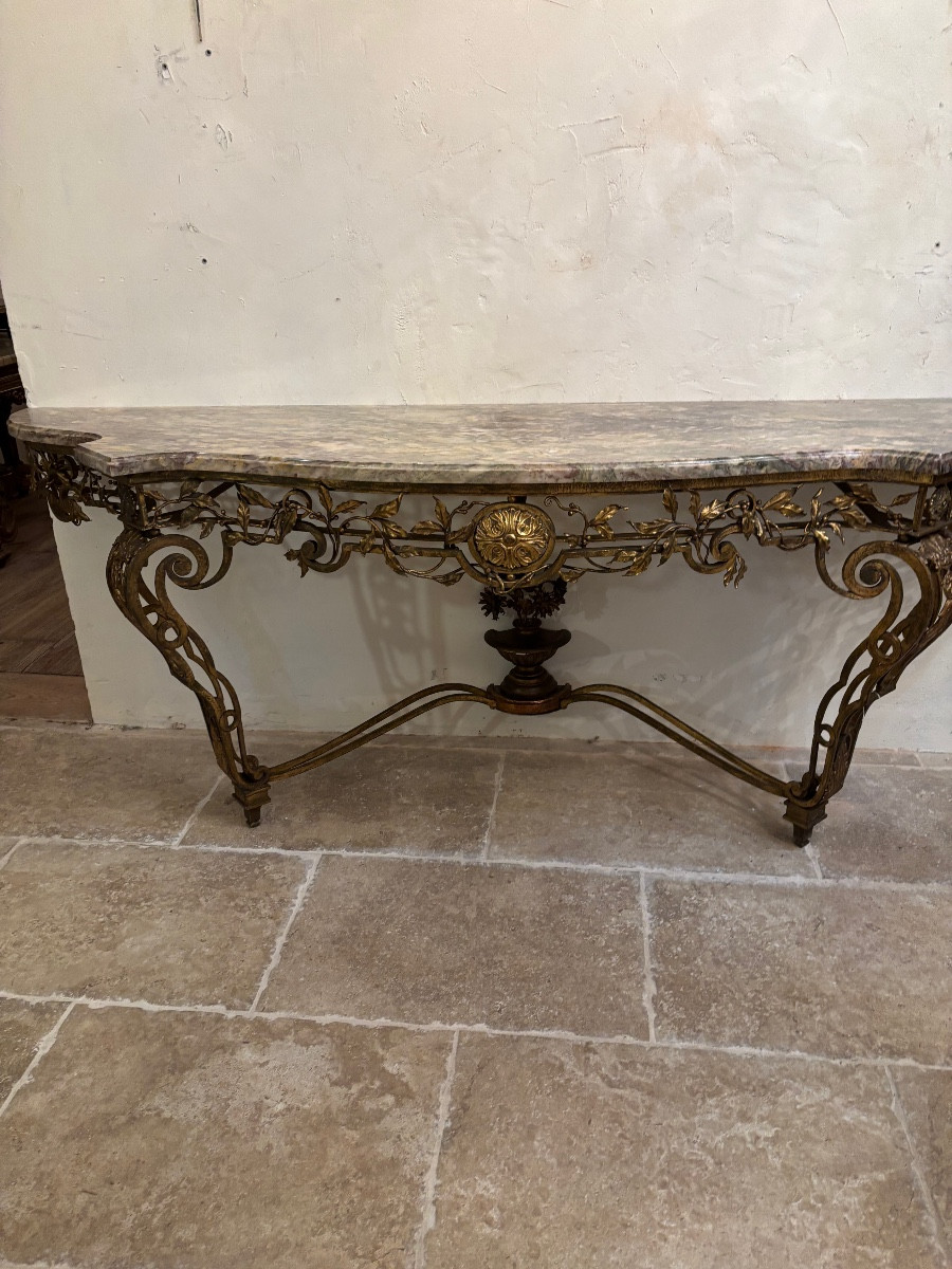 Gold Iron Console