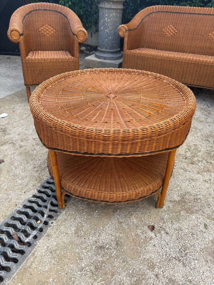 4-piece Rattan Living Room Set-photo-4