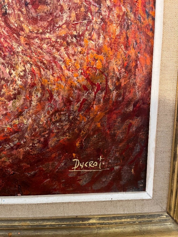 Large Allegorical Painting The Seven Deadly Sins By Ducrot-photo-4