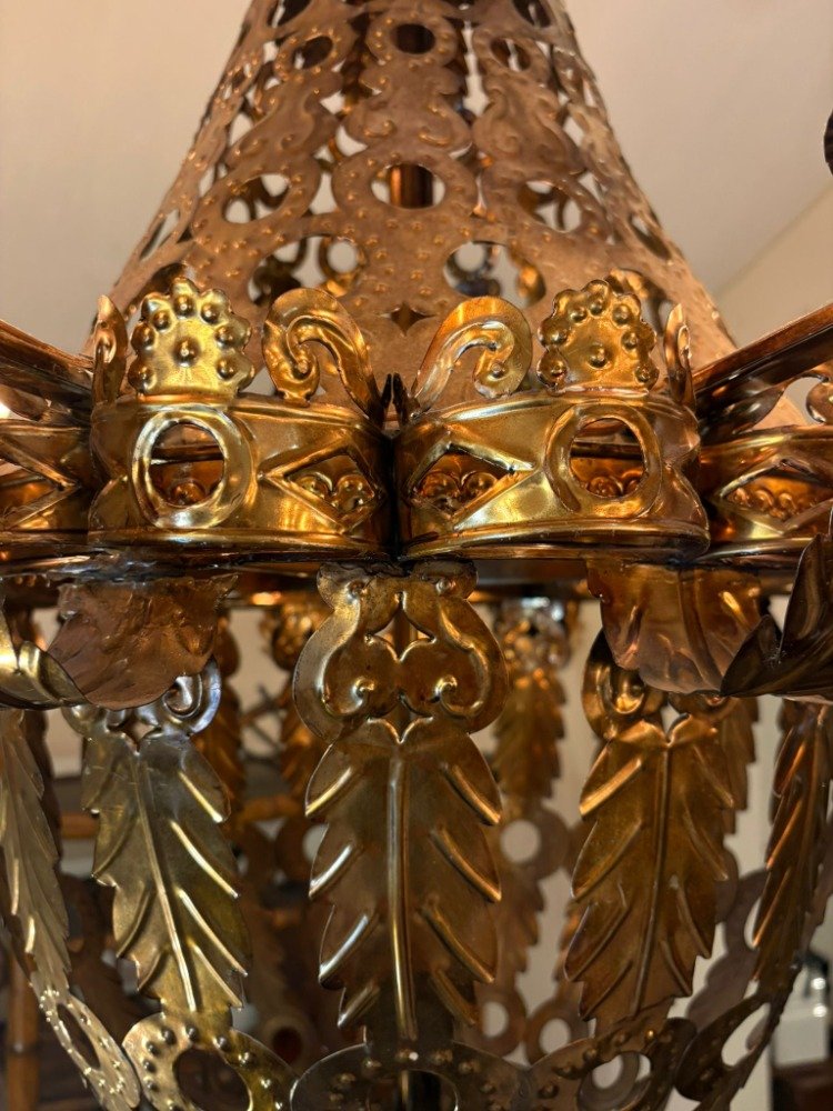 Pair Of Chandeliers From Southern Spain-photo-2