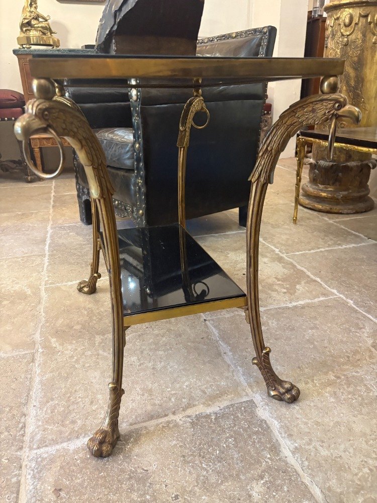 Side Table Attributed To Jansen-photo-2
