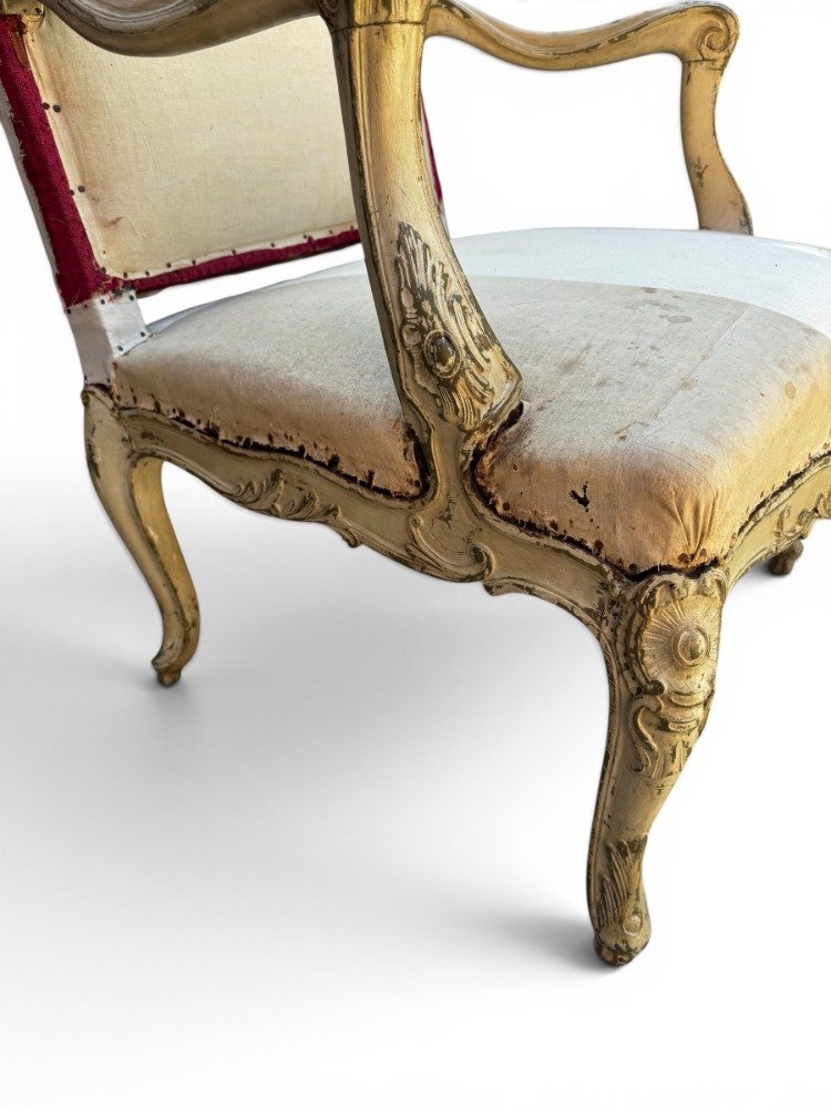 Pair Of Louis XV Armchairs-photo-3