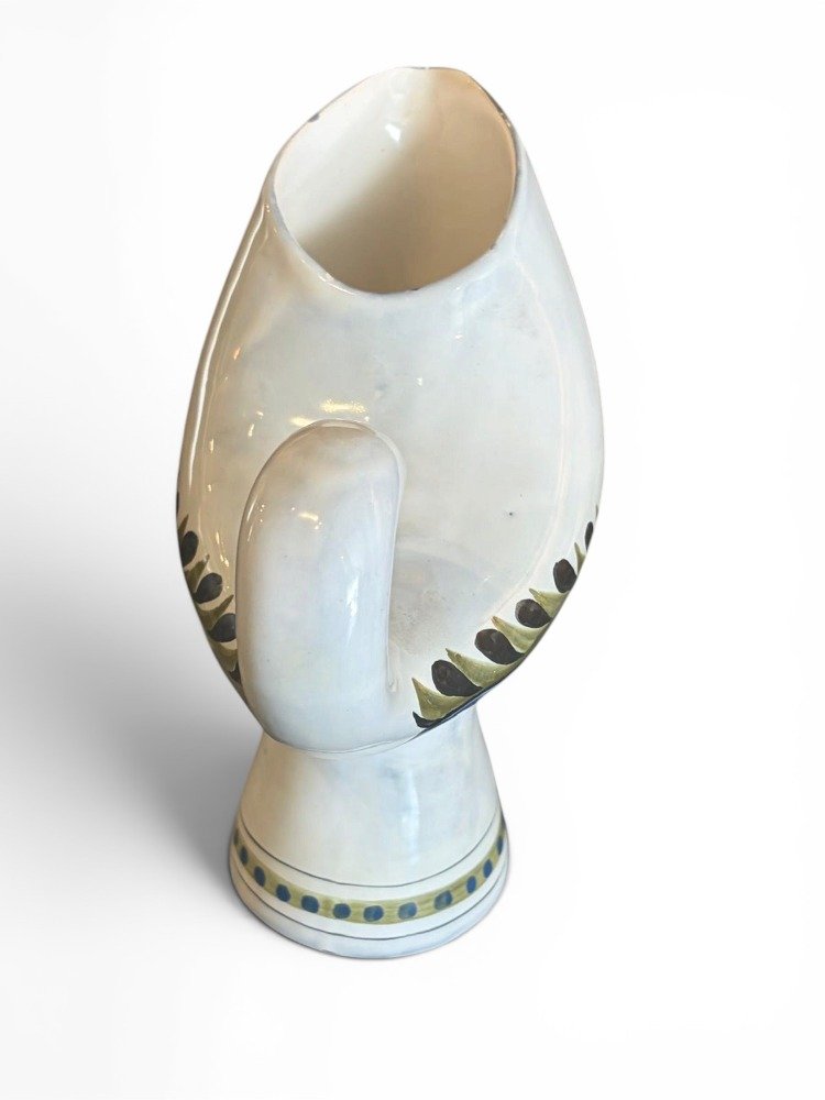 Glazed Ceramic Pitcher, Vallauris, Roger Capron (1922–2006) -photo-1