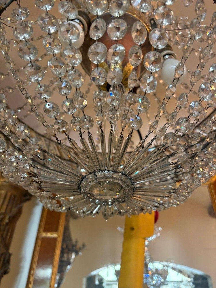 A Large Crystal Chandelier From Fabrique La Granja.-photo-4