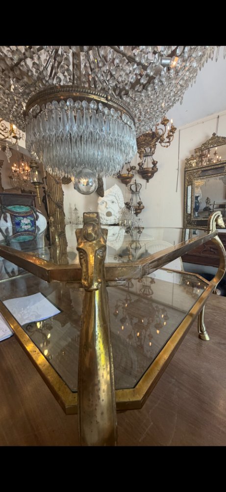 Coffee Table With Two Glass Tops -photo-4