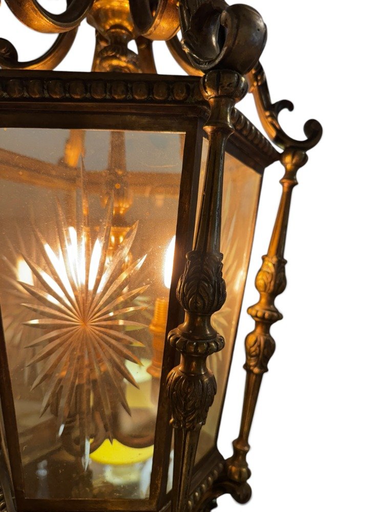Lanterne en Bronze doré-photo-1
