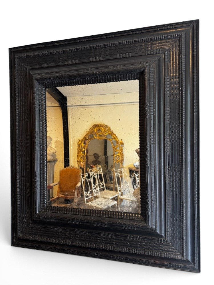 Blackened Wood Mirror-photo-3