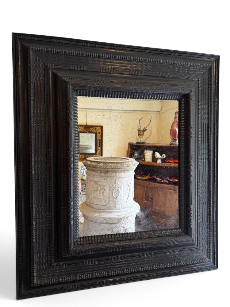 Blackened Wood Mirror-photo-4