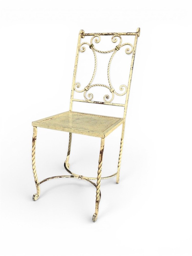 Set Of Four Wrought-iron Chairs -photo-2