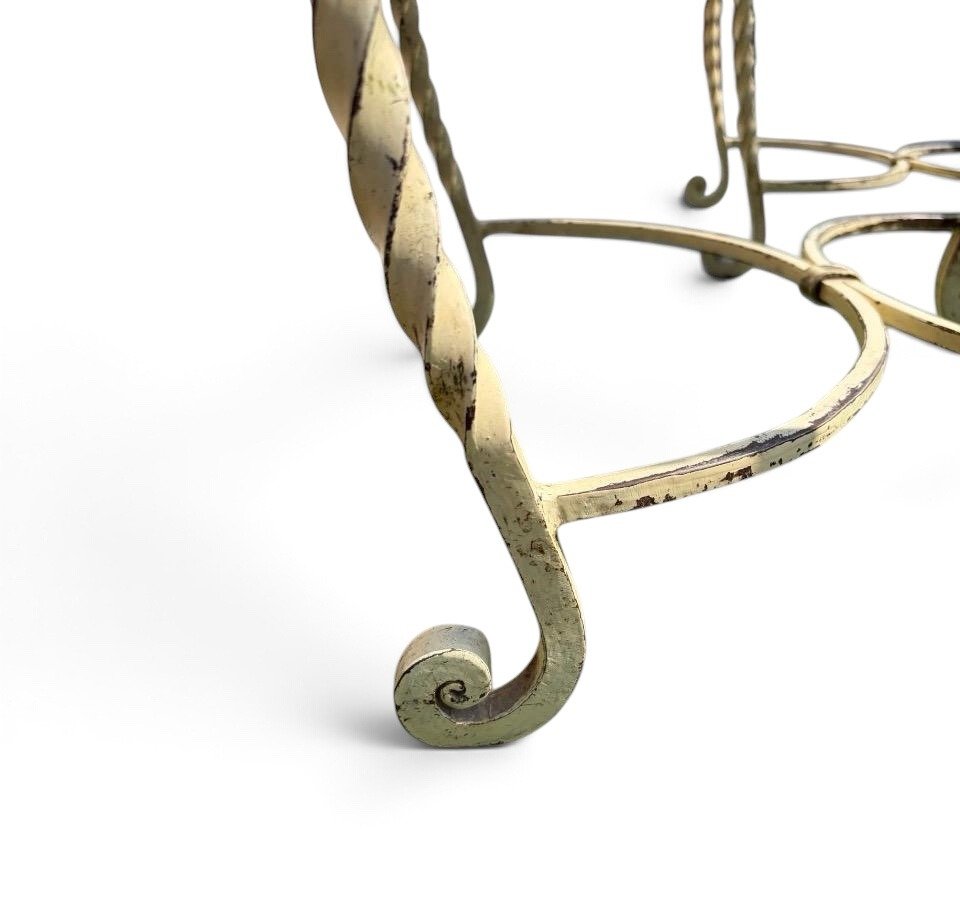 Set Of Four Wrought-iron Chairs -photo-4
