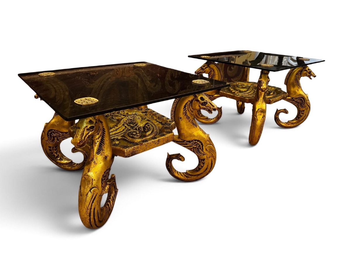Pair Of Coffee Tables  Side Tables -photo-1