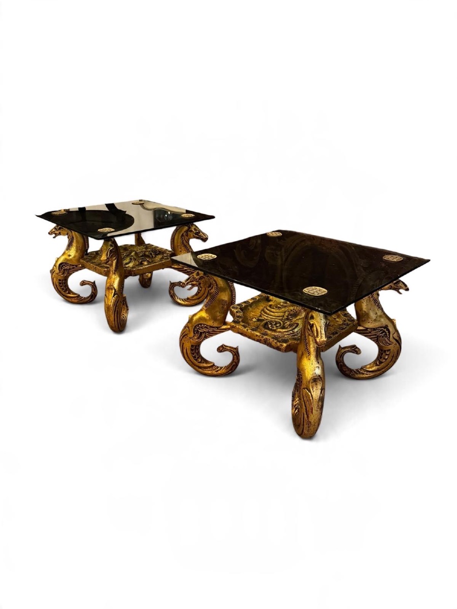 Pair Of Coffee Tables  Side Tables 