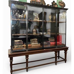 Vitrine de bibliothèque en acier 