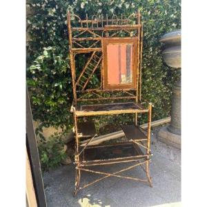 Bamboo And Lacquer Shelf