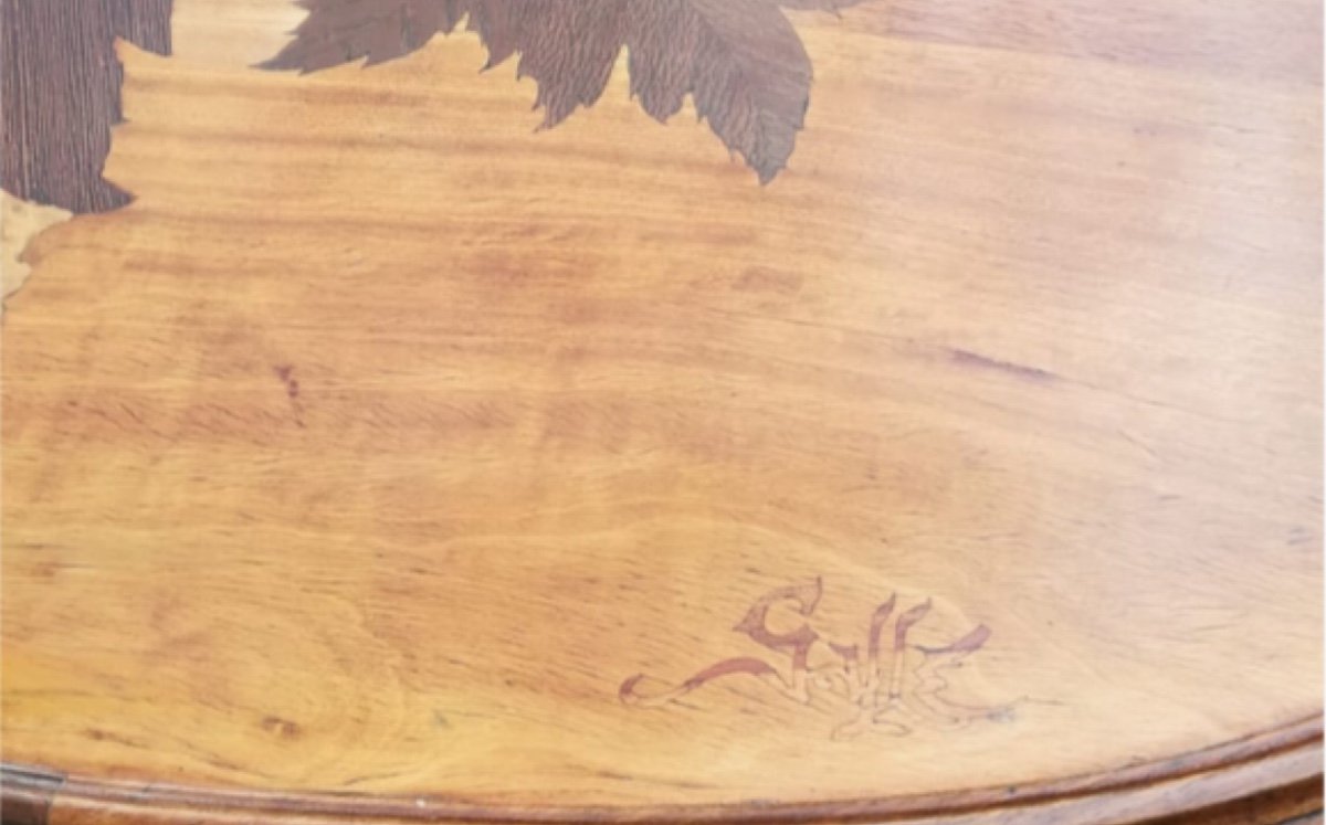 Table Guéridon émile Galé-photo-2