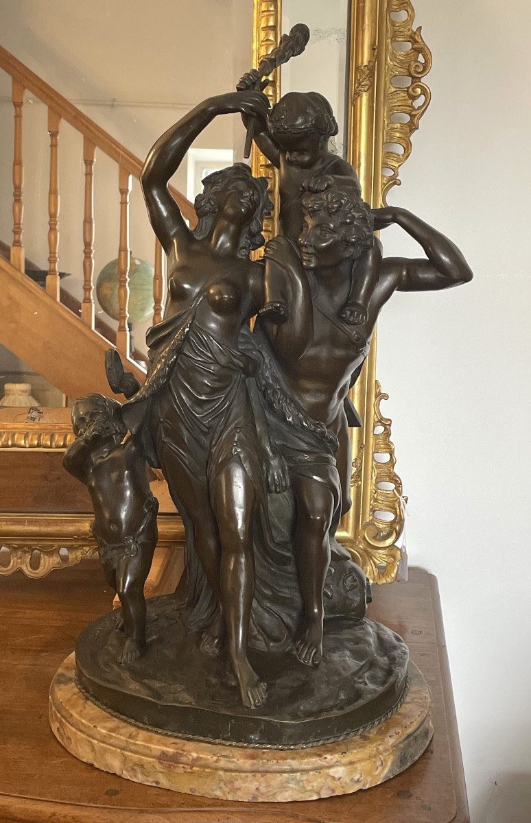  Bronze Triumph Of Bacchus Clodion