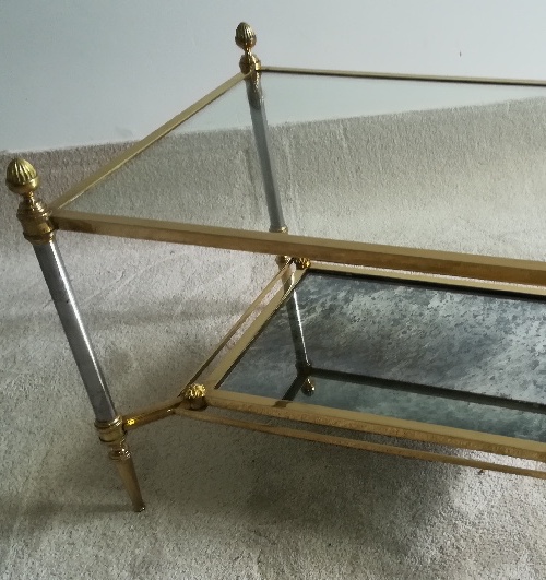 Pair Of Maison Jansen Coffee Tables-photo-2