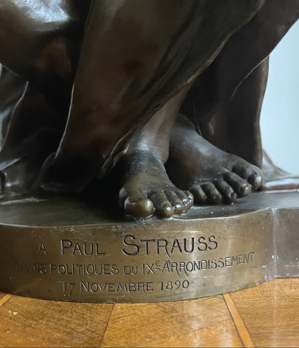 Bronze Paul Dubois  Barbedienne  & Collas -photo-3