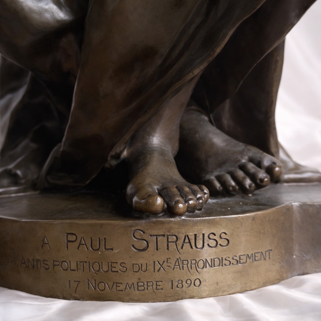 Bronze Paul Dubois  Barbedienne  & Collas -photo-3