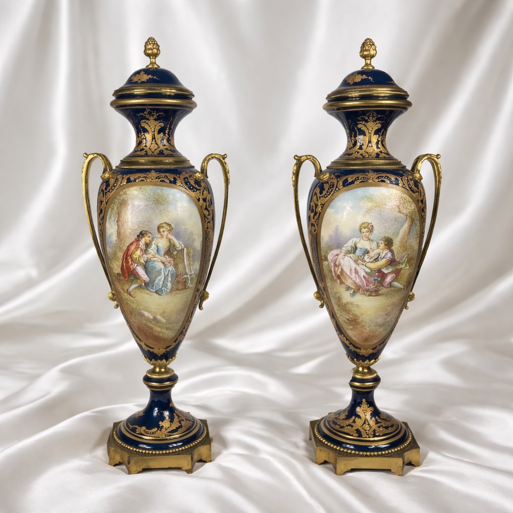 Pair Of Sèvres Vases, 19th Century