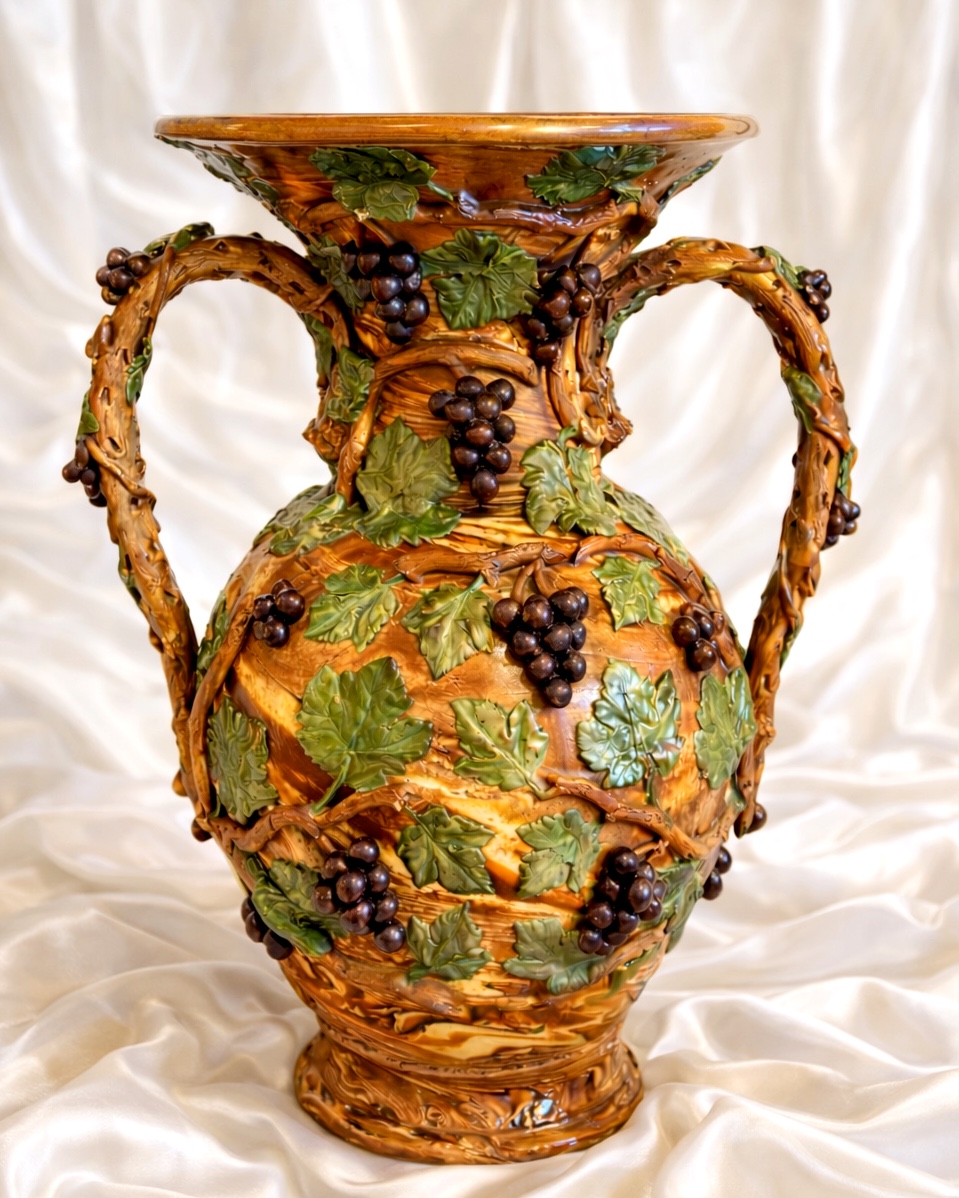 Grand vase en Céramique Barbotine 