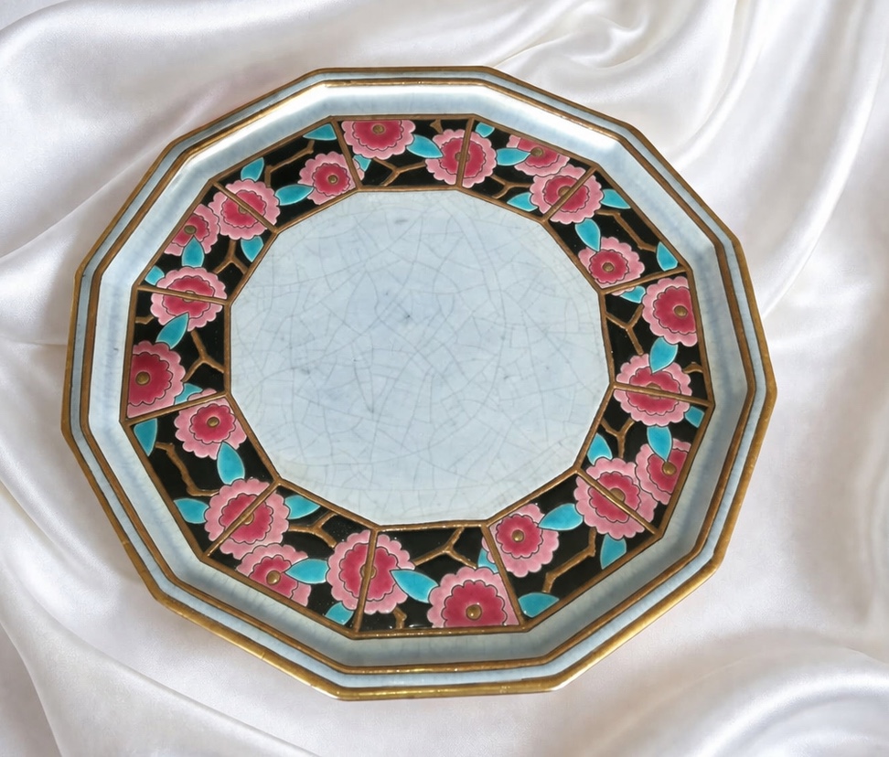 Longwy Enamel Service Art Deco-photo-2